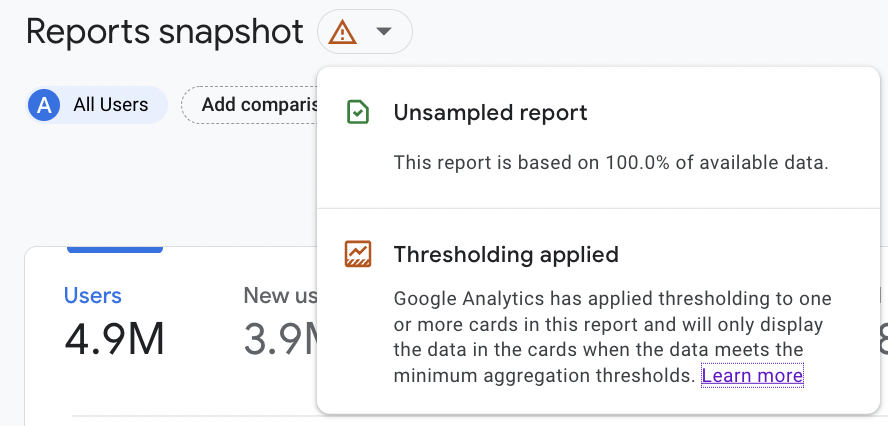 Thresholding applied