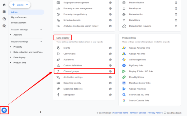 custom channel group