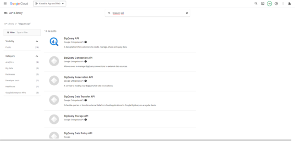kết nối GA4 với BigQuery